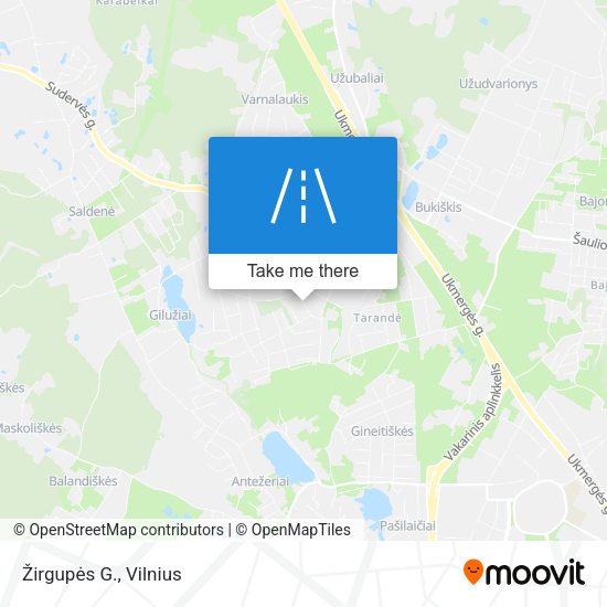 Žirgupės G. map