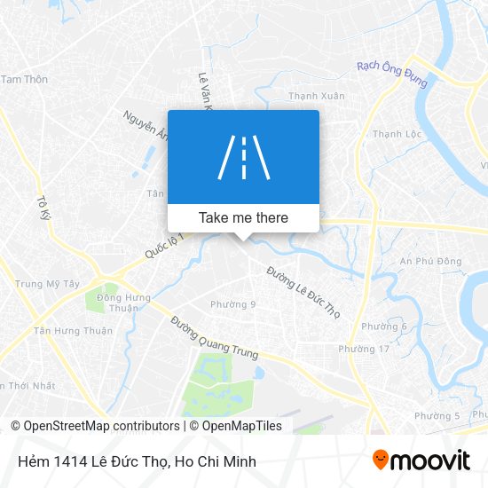 Hẻm 1414 Lê Đức Thọ map