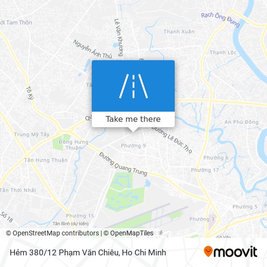 Hẻm 380/12 Phạm Văn Chiêu map