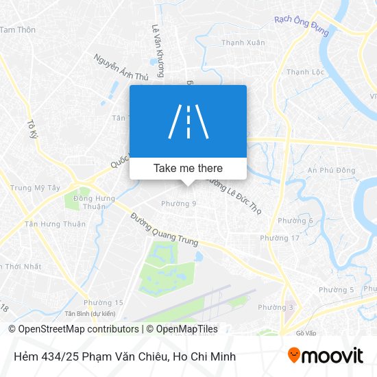 Hẻm 434/25 Phạm Văn Chiêu map