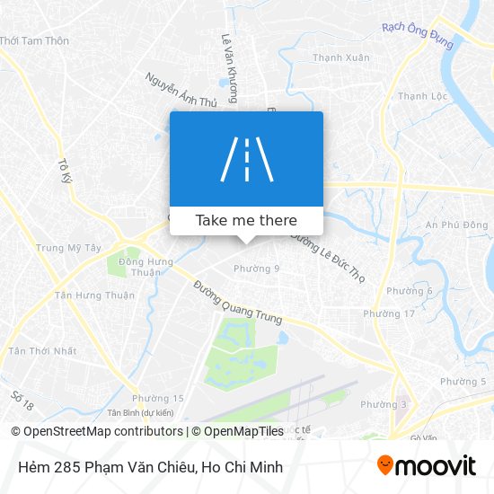 Hẻm 285 Phạm Văn Chiêu map