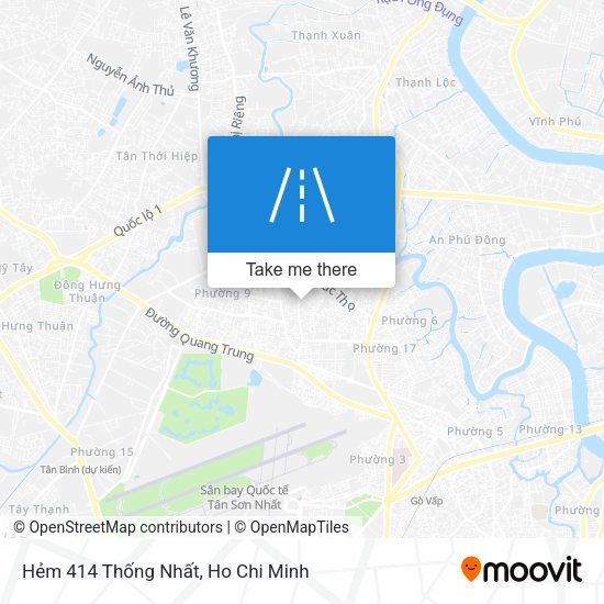 Hẻm 414 Thống Nhất map