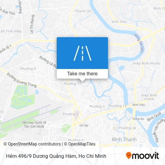 Hẻm 496/9 Dương Quảng Hàm map