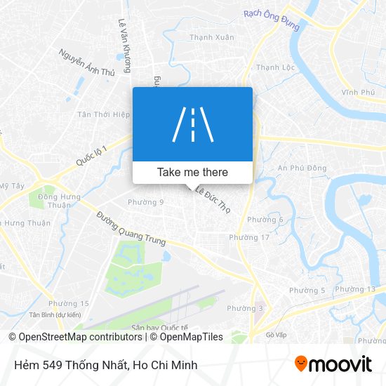Hẻm 549 Thống Nhất map