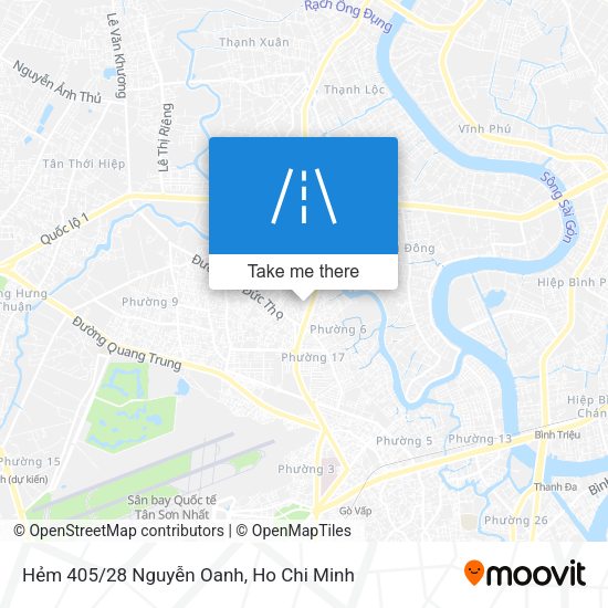 Hẻm 405/28 Nguyễn Oanh map