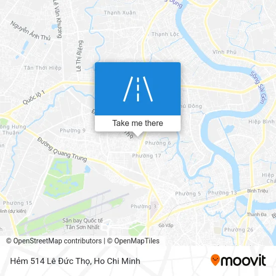 Hẻm 514 Lê Đức Thọ map