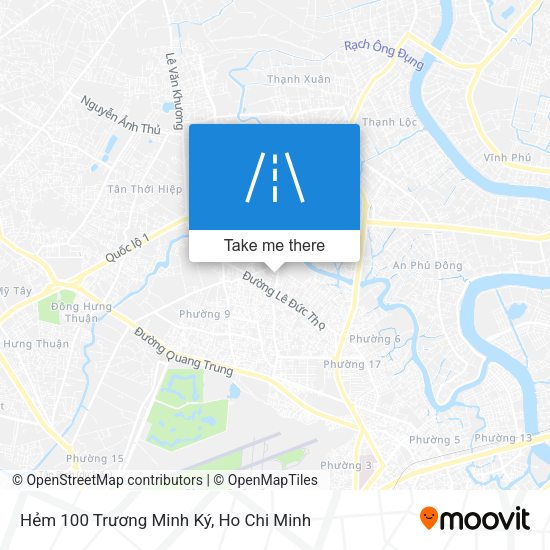 Hẻm 100 Trương Minh Ký map
