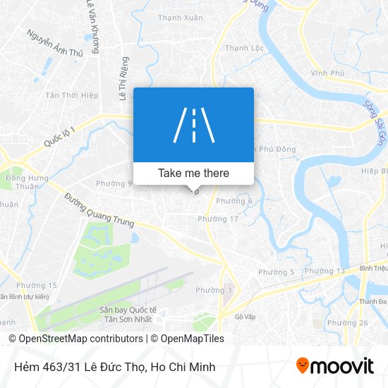 Hẻm 463/31 Lê Đức Thọ map