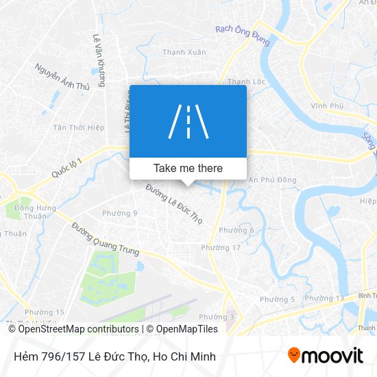 Hẻm 796/157 Lê Đức Thọ map