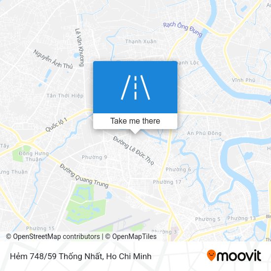 Hẻm 748/59 Thống Nhất map