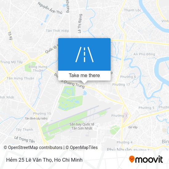 Hẻm 25 Lê Văn Thọ map