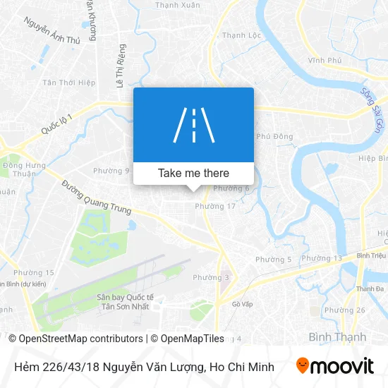 Hẻm 226/43/18 Nguyễn Văn Lượng map