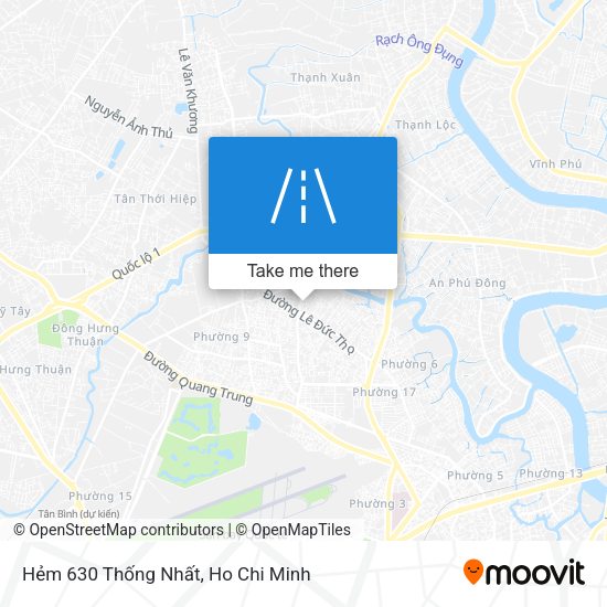 Hẻm 630 Thống Nhất map