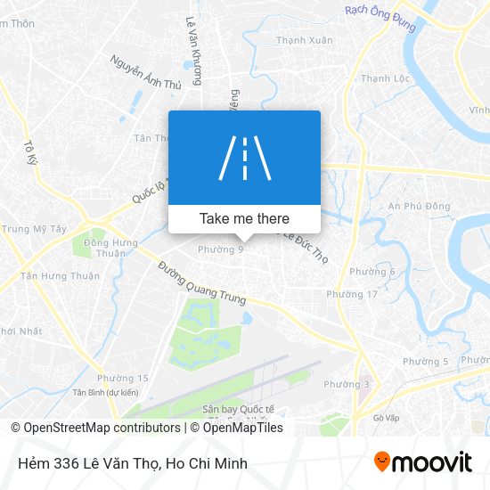 Hẻm 336 Lê Văn Thọ map