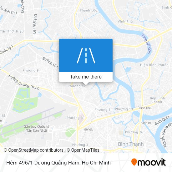 Hẻm 496/1 Dương Quảng Hàm map