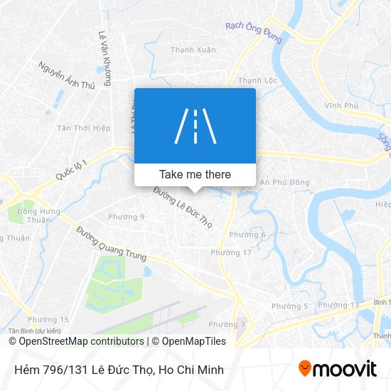 Hẻm 796/131 Lê Đức Thọ map