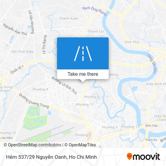 Hẻm 537/29 Nguyễn Oanh map