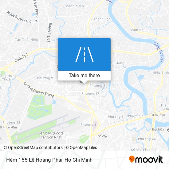 Hẻm 155 Lê Hoàng Phái map