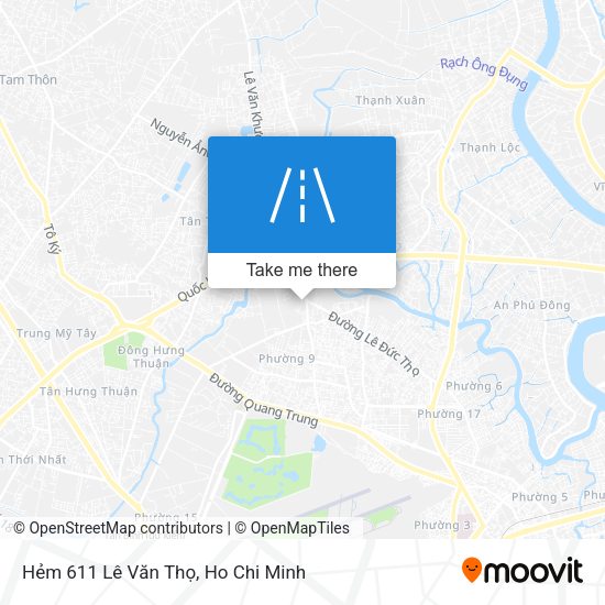 Hẻm 611 Lê Văn Thọ map