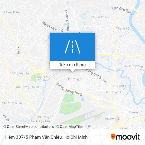 Hẻm 307/5 Phạm Văn Chiêu map