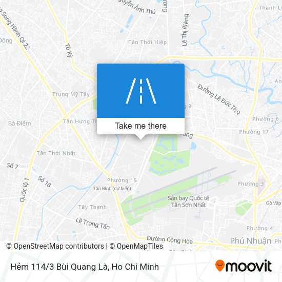Hẻm 114/3 Bùi Quang Là map