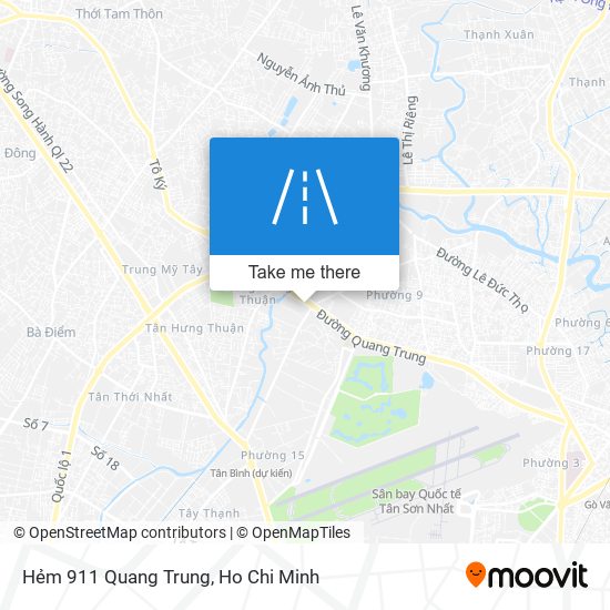 Hẻm 911 Quang Trung map