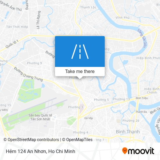Hẻm 124 An Nhơn map