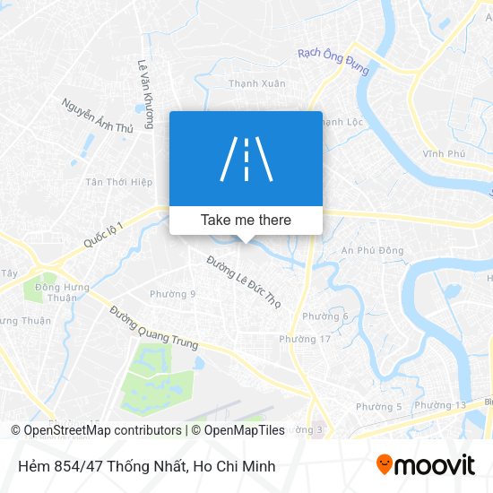 Hẻm 854/47 Thống Nhất map
