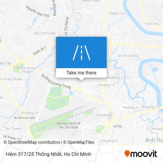 Hẻm 317/25 Thống Nhất map