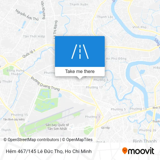 Hẻm 467/145 Lê Đức Thọ map