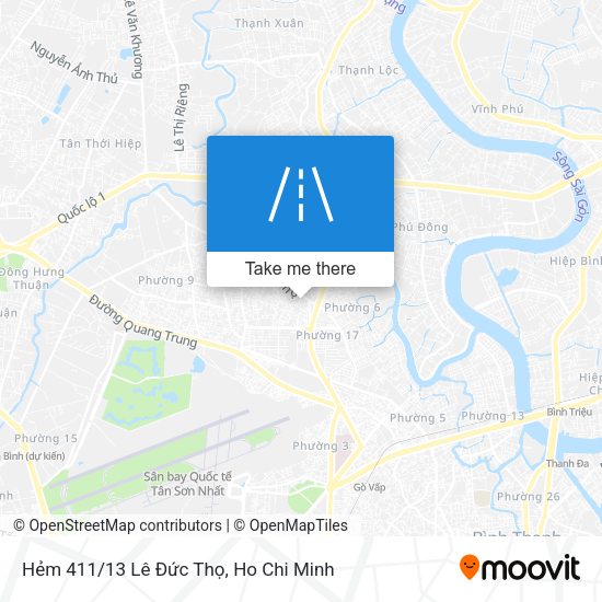 Hẻm 411/13 Lê Đức Thọ map