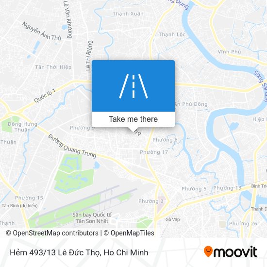 Hẻm 493/13 Lê Đức Thọ map