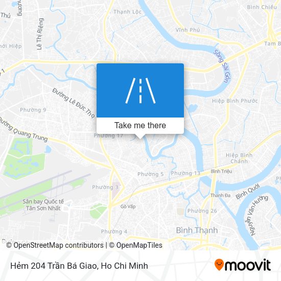 Hẻm 204 Trần Bá Giao map