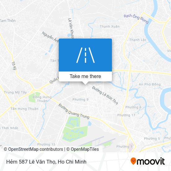 Hẻm 587 Lê Văn Thọ map