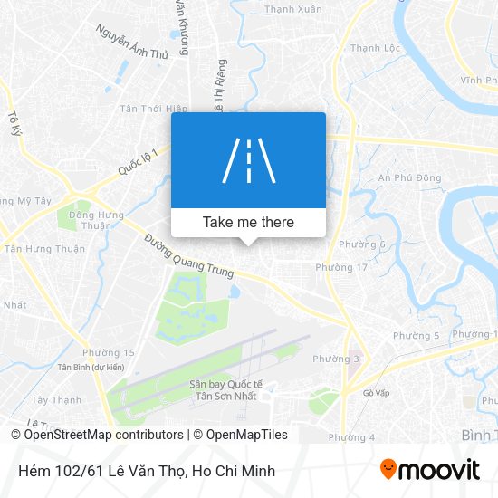 Hẻm 102/61 Lê Văn Thọ map