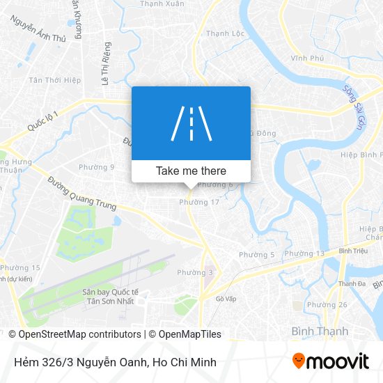 Hẻm 326/3 Nguyễn Oanh map