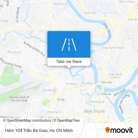 Hẻm 104 Trần Bá Giao map
