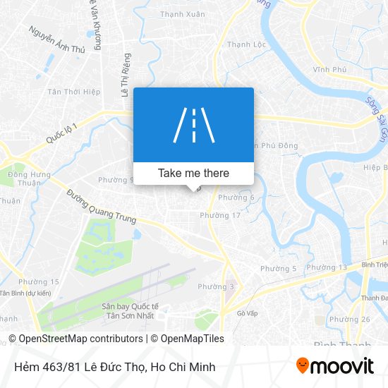 Hẻm 463/81 Lê Đức Thọ map