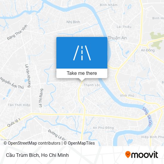 Cầu Trùm Bích map