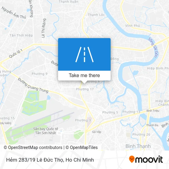 Hẻm 283/19 Lê Đức Thọ map