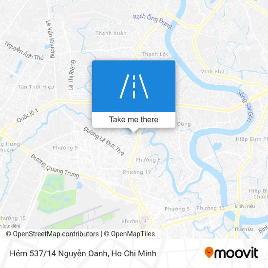 Hẻm 537/14 Nguyễn Oanh map