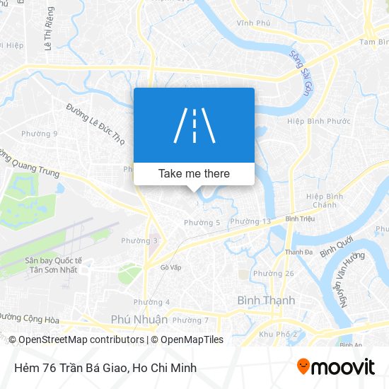 Hẻm 76 Trần Bá Giao map