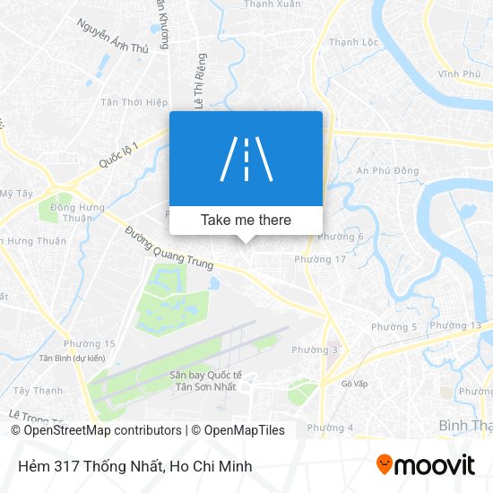 Hẻm 317 Thống Nhất map