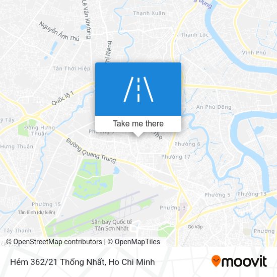 Hẻm 362/21 Thống Nhất map