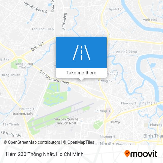 Hẻm 230 Thống Nhất map