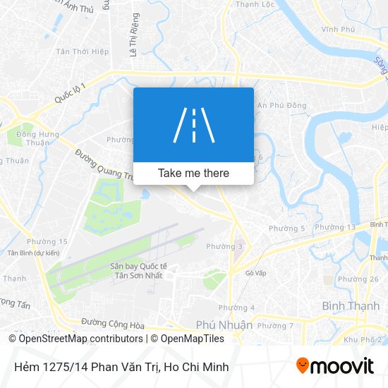 Hẻm 1275/14 Phan Văn Trị map
