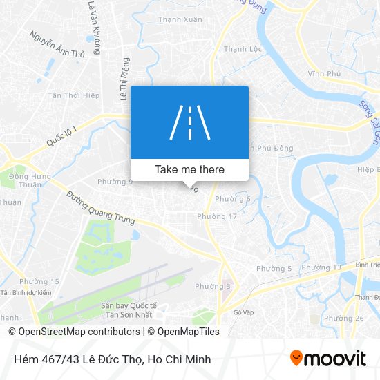 Hẻm 467/43 Lê Đức Thọ map