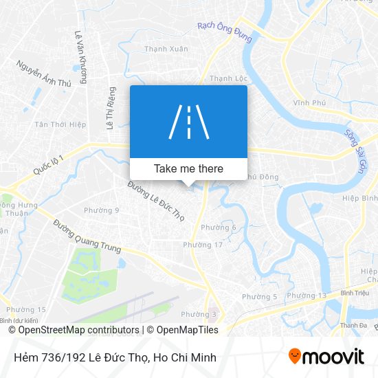 Hẻm 736/192 Lê Đức Thọ map
