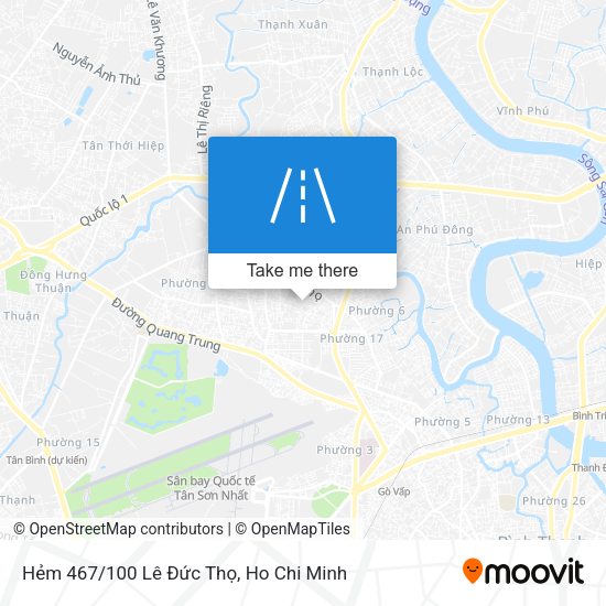 Hẻm 467/100 Lê Đức Thọ map