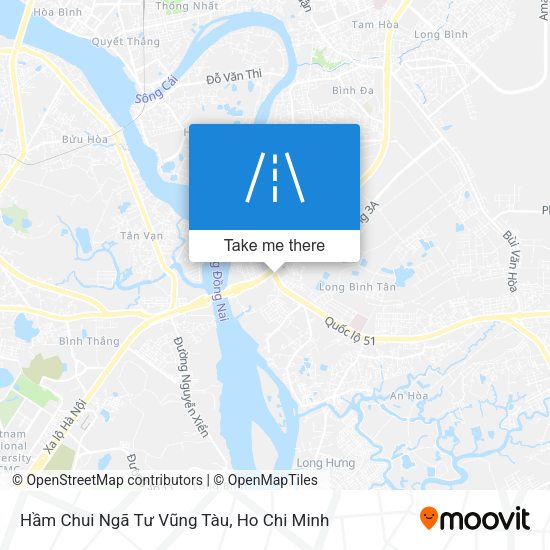 Hầm Chui Ngã Tư Vũng Tàu map